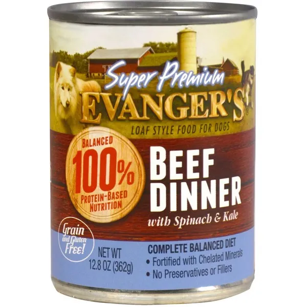 12/12.5 oz. Evanger's Super Premium Beef Dinner For Dogs - Treat